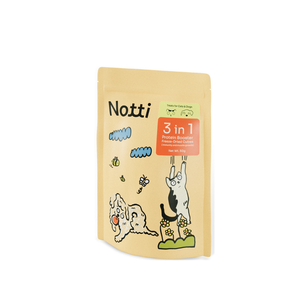 Notti 3-in-1 Protein Booster Freeze-Dried Cubes For Dog & Cat (50g)