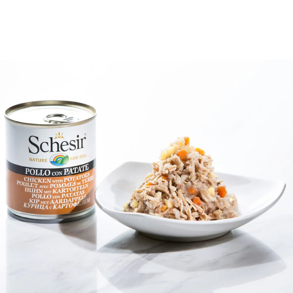 Schesir Chicken with Potatoes Canned Dog Food (285g)