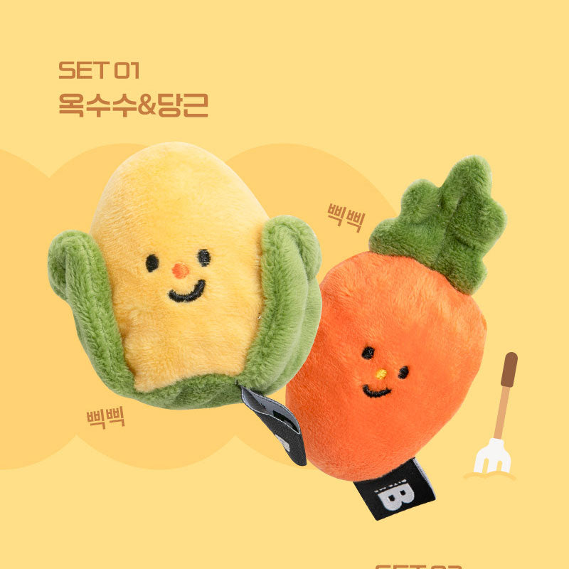 Vegetable Ball Dog Toy (Set of 2)