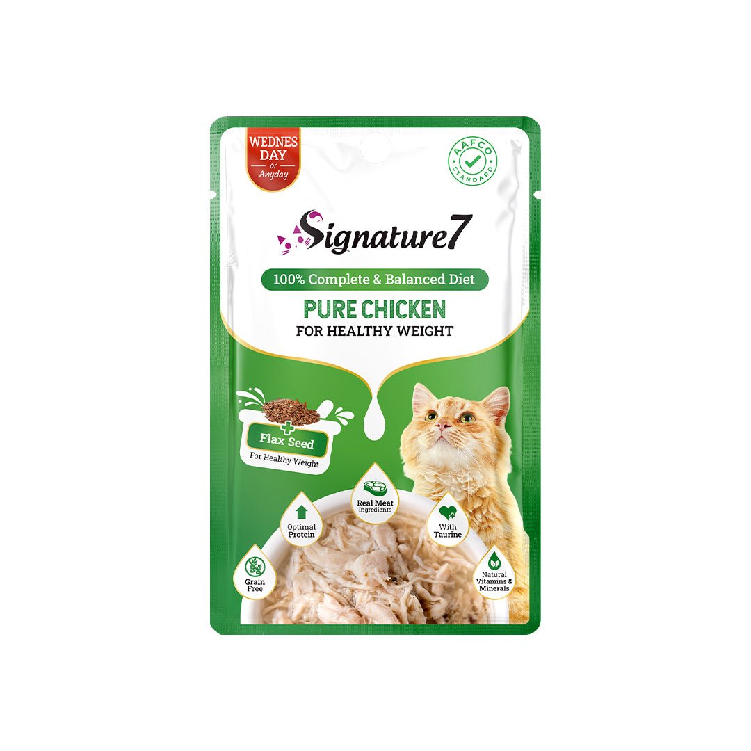 Signature7 Chicken in Gravy for Healthy Weight Grain - Free Cat Wet Food Pouch (50g) - CreatureLand
