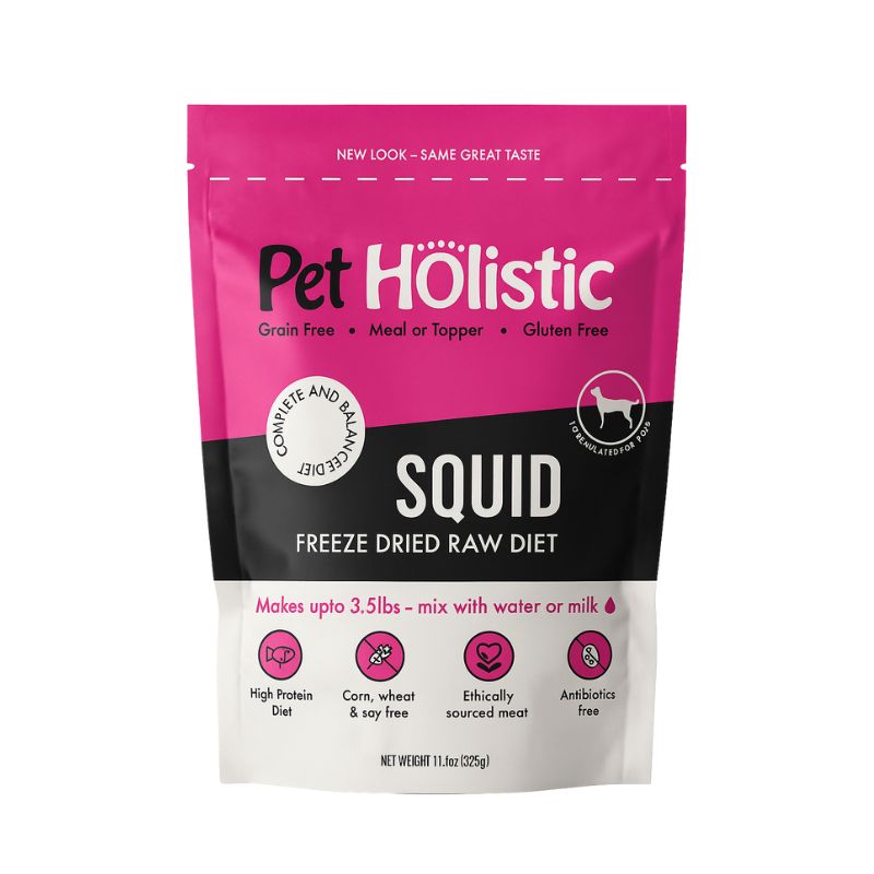 Freeze Dried Raw Dog Food - Squid (11.5 oz)