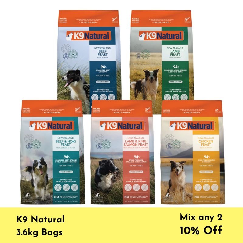 K9 Natural Freeze Dried Dog Food Bundle (3.6kg)