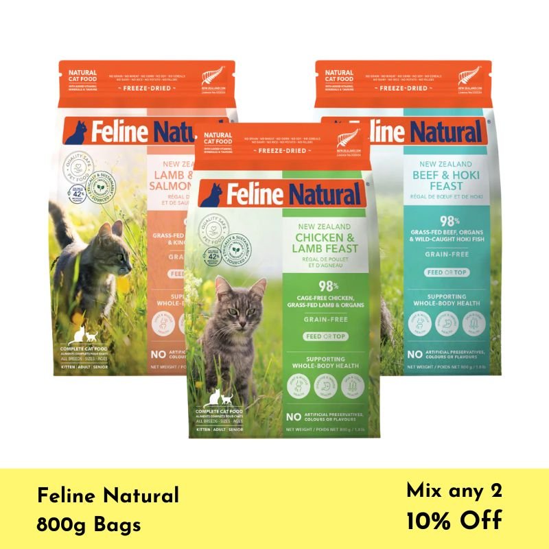Feline Natural Freeze Dried Cat Food Bundle (800g)
