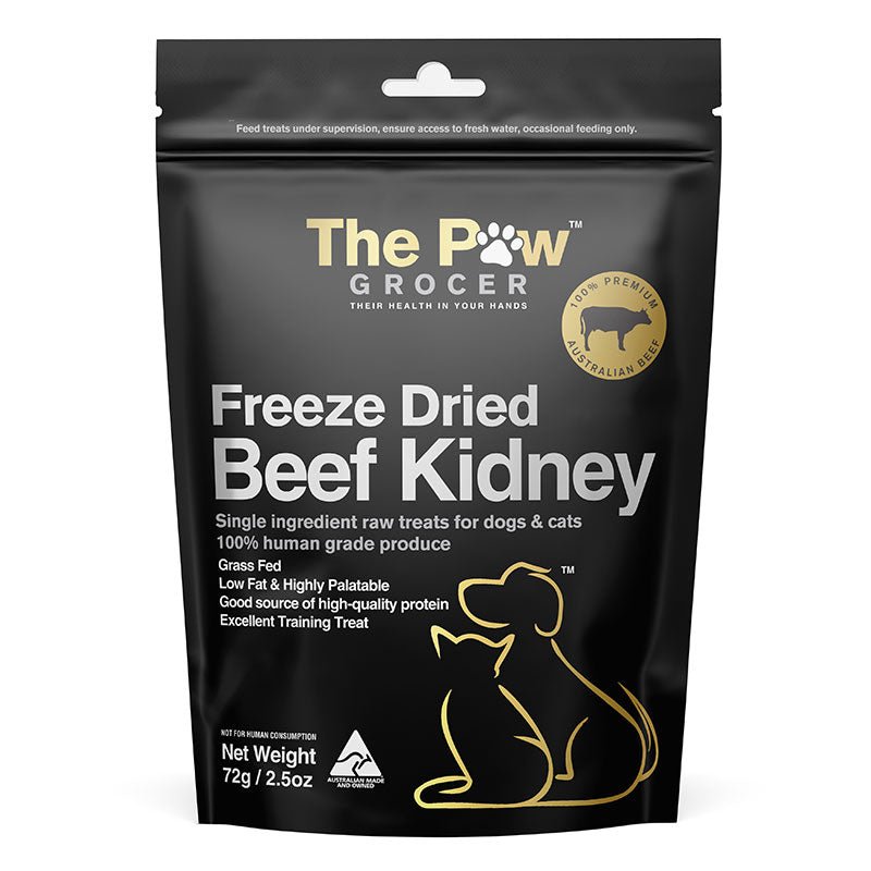 The Paw Grocer Black Label | Beef Kidney Cat & Dog Treats (72g) - CreatureLand