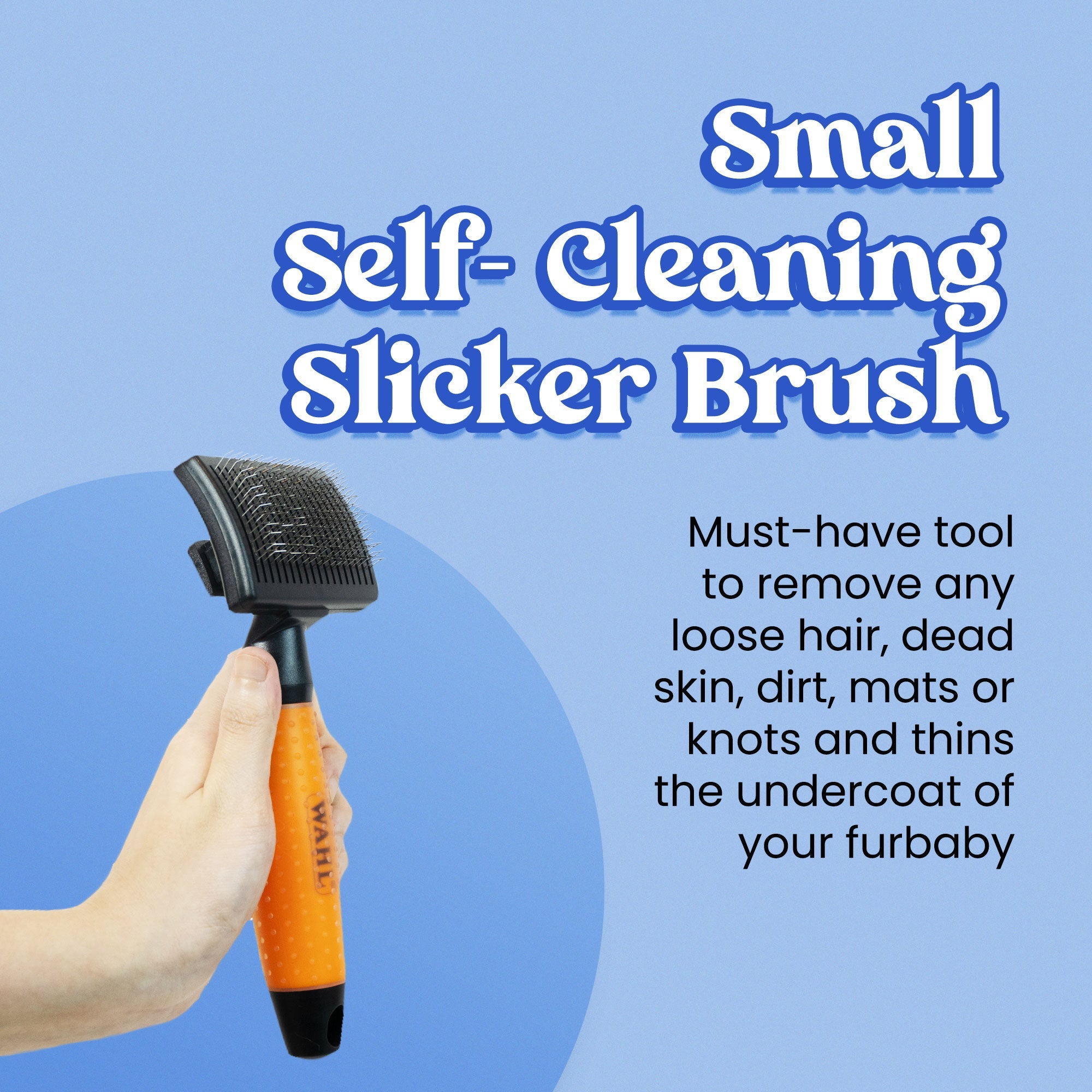 WAHL Self Cleaning Slicker Brush For Dogs (2 Sizes) - CreatureLand