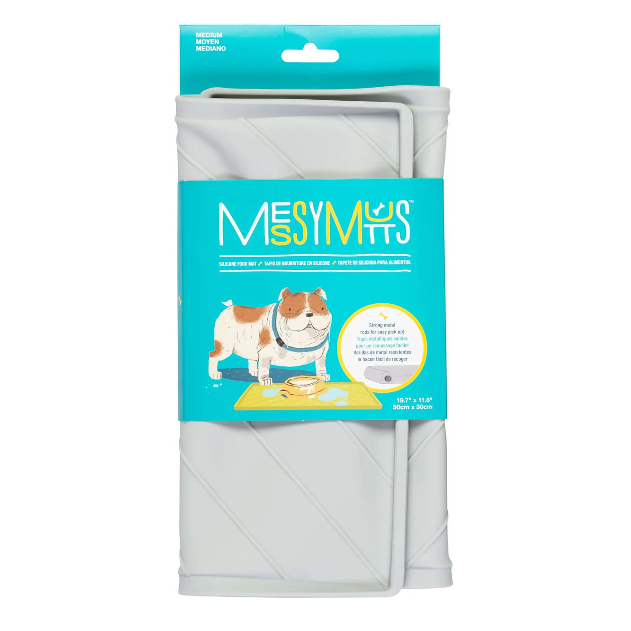 Silicone Non-Slip Dog Bowl Mat with Raised Edge