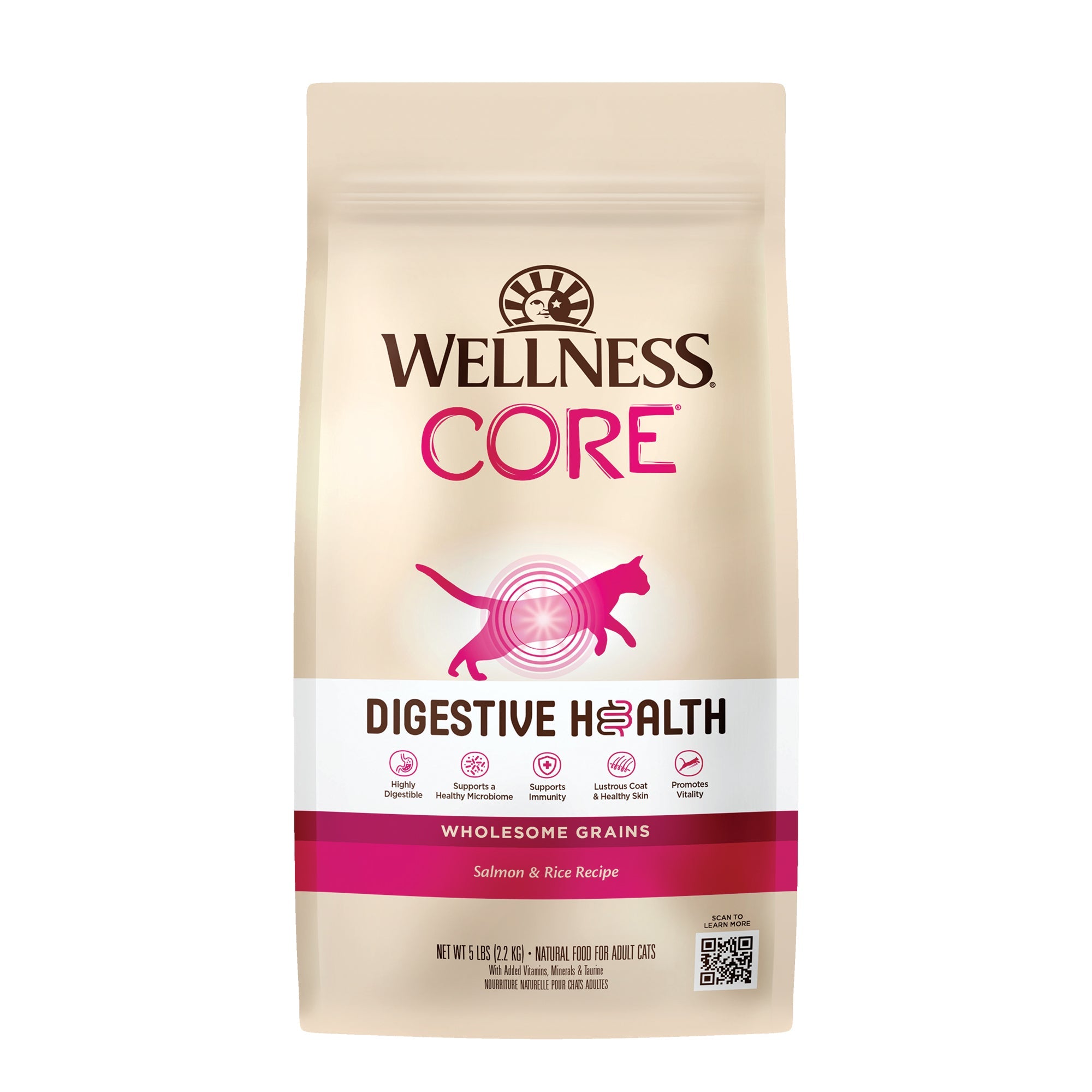 Wellness CORE® Digestive Health with Wholesome Grains Dry Cat Food | Salmon - CreatureLand