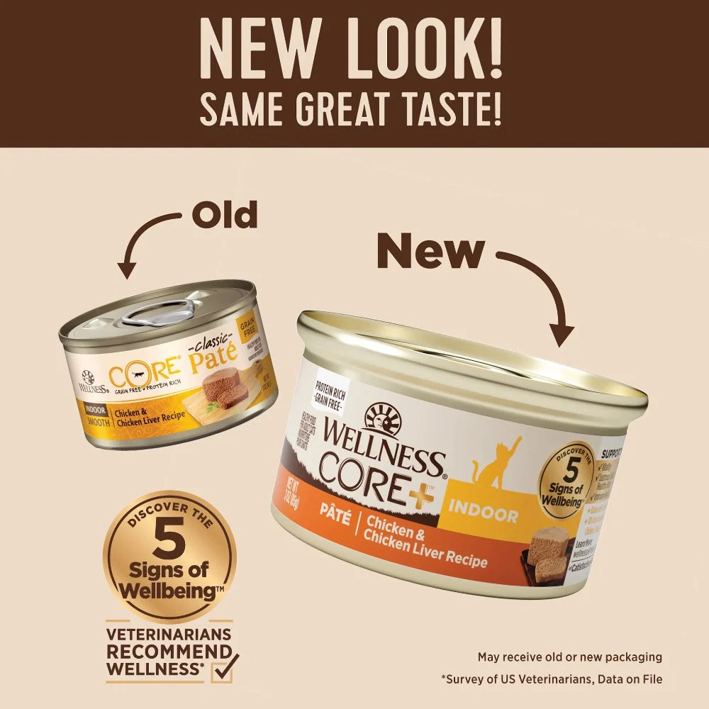 CORE® Classic Pâté Wet Cat Food | Indoor Chicken & Chicken Liver (5.5 oz)