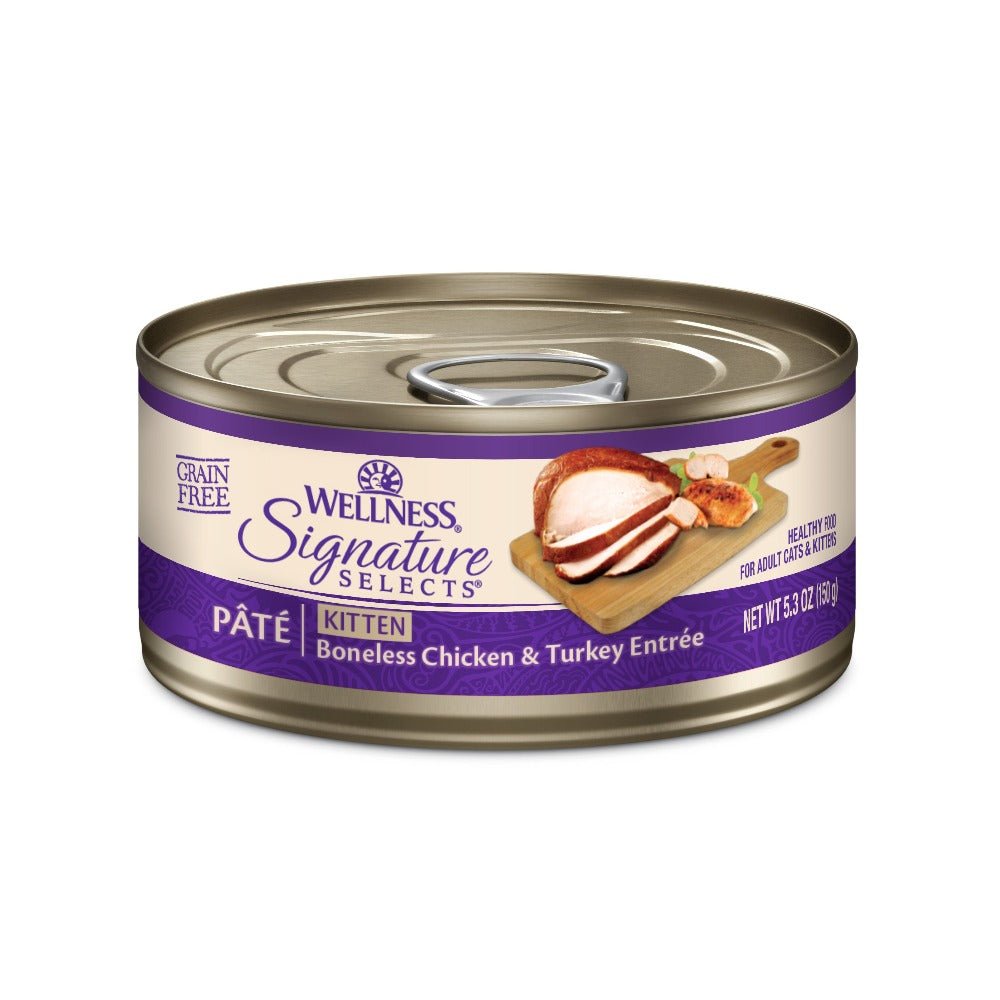 Wellness CORE® Signature Selects® Wet Cat Food | Paté Kitten Chicken & Turkey Entrée - CreatureLand