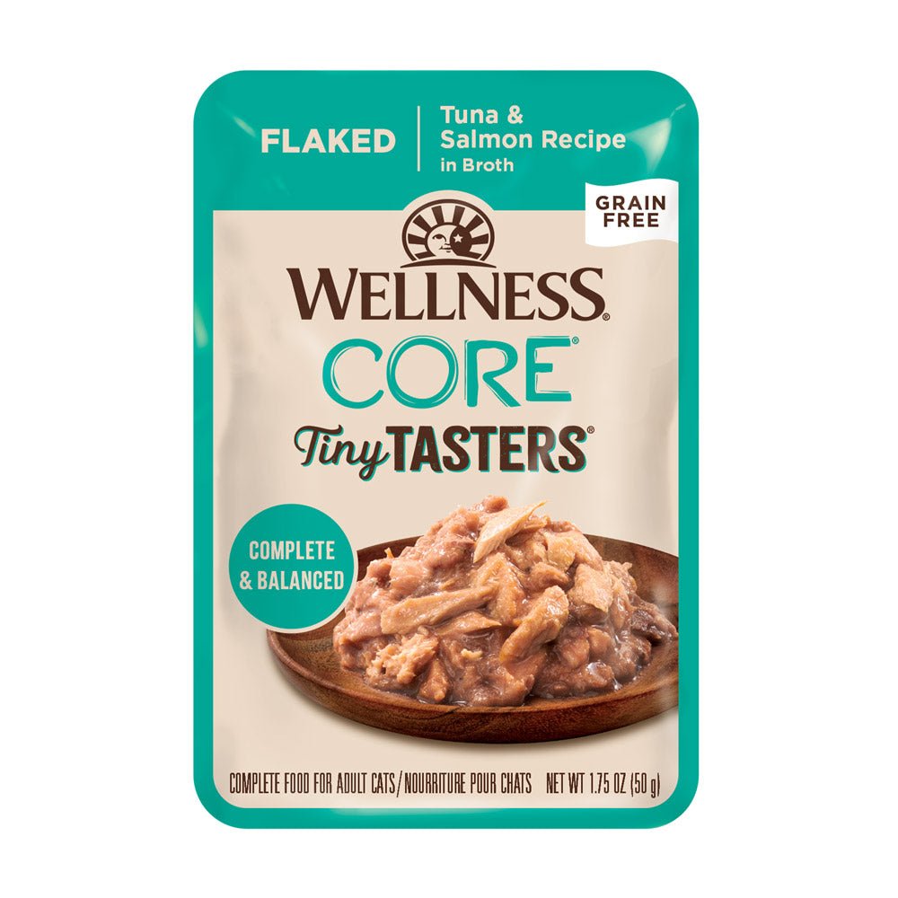 Wellness CORE® Tiny Tasters™ Flaked Wet Cat Food | Tuna & Salmon (1.75 oz) - CreatureLand