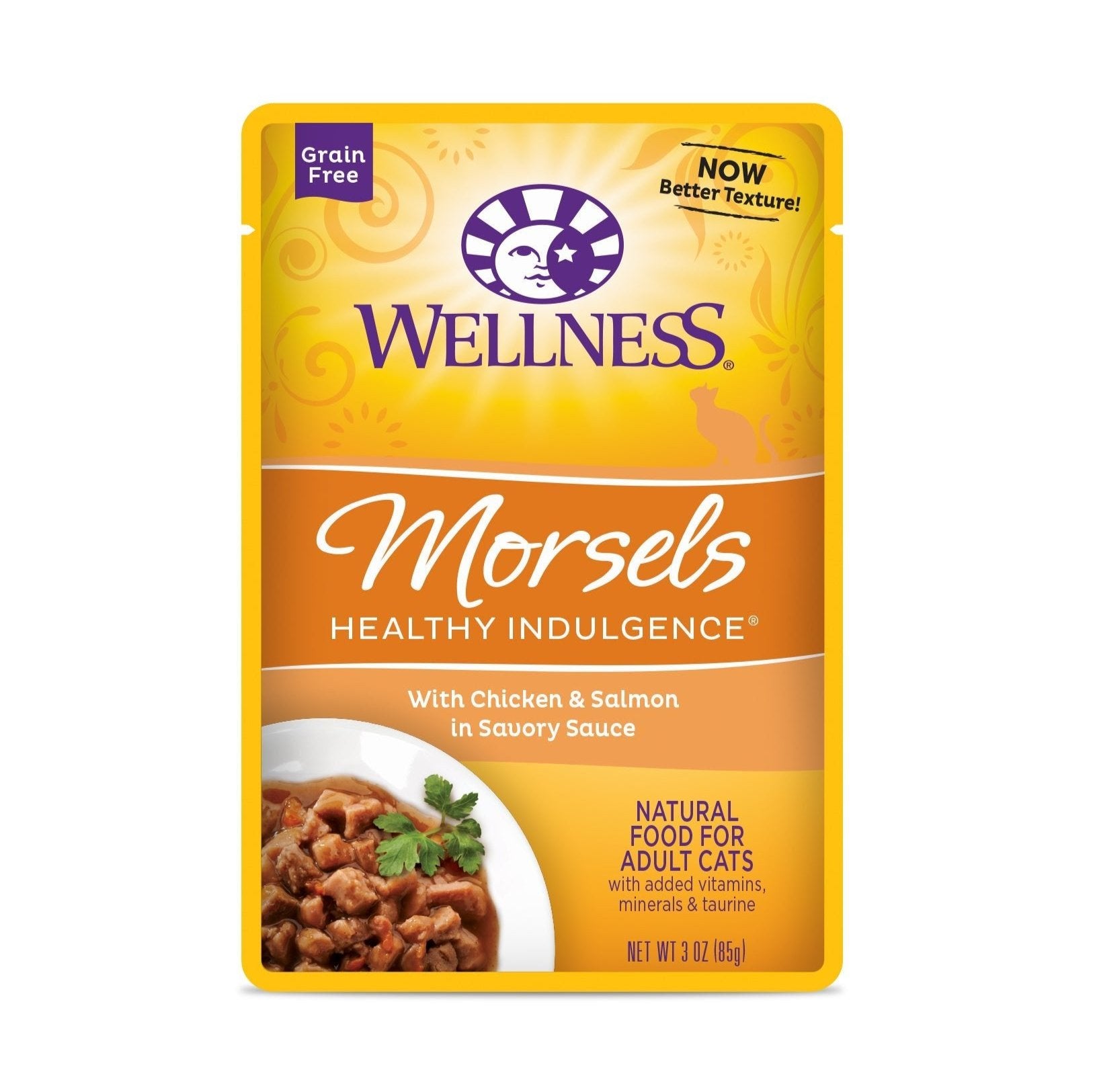Wellness Healthy Indulgence® Morsels Wet Cat Food | Chicken & Salmon (3 oz) - CreatureLand