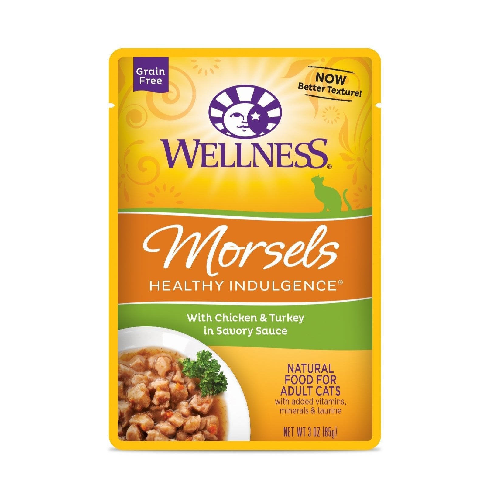 Wellness Healthy Indulgence® Morsels Wet Cat Food | Chicken & Turkey (3 oz) - CreatureLand