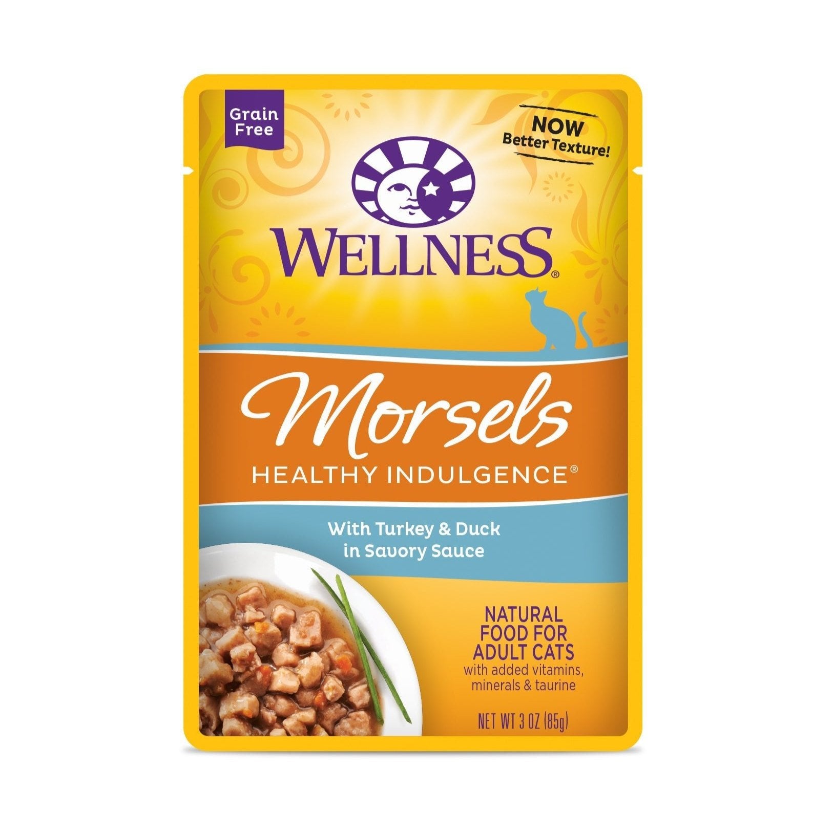 Wellness Healthy Indulgence® Morsels Wet Cat Food | Turkey & Duck (3 oz) - CreatureLand