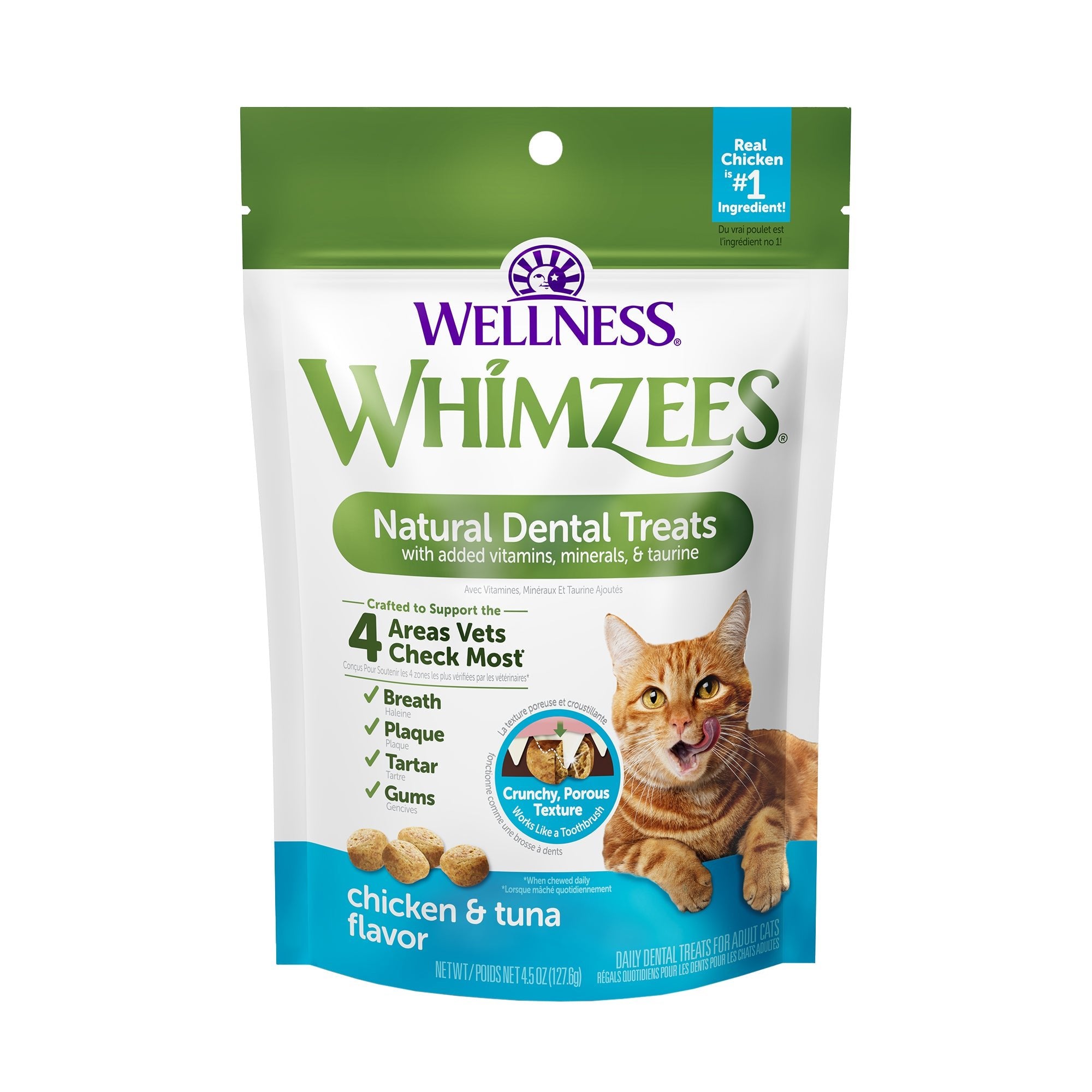 Whimzees Cat Dental Treats | Chicken & Tuna Flavor (2 Sizes) - CreatureLand