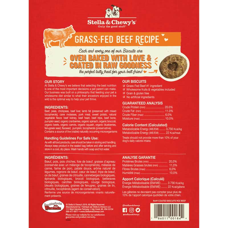 Freeze-Dried Raw Coated Biscuits | Beef (9oz)