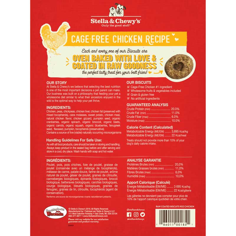 Freeze-Dried Raw Coated Biscuits | Chicken (9oz)
