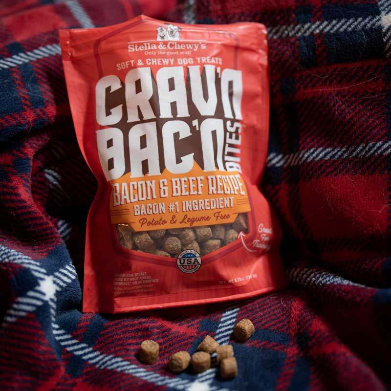 Crav'n Bac'n Bites | Bacon & Beef Dog Training Treats (8.25oz)