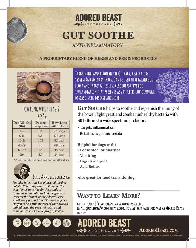 Adored Beast Apothecary Gut Soothe | Anti-Inflammatory - CreatureLand