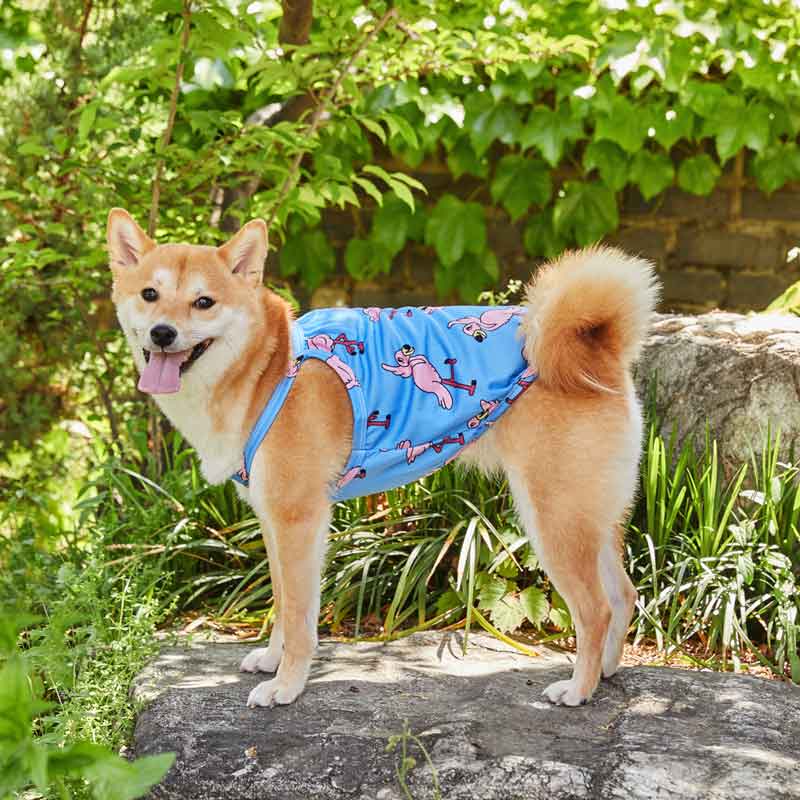 andblank Bug Guard Cooling Top - Waikiki Flamingo - CreatureLand