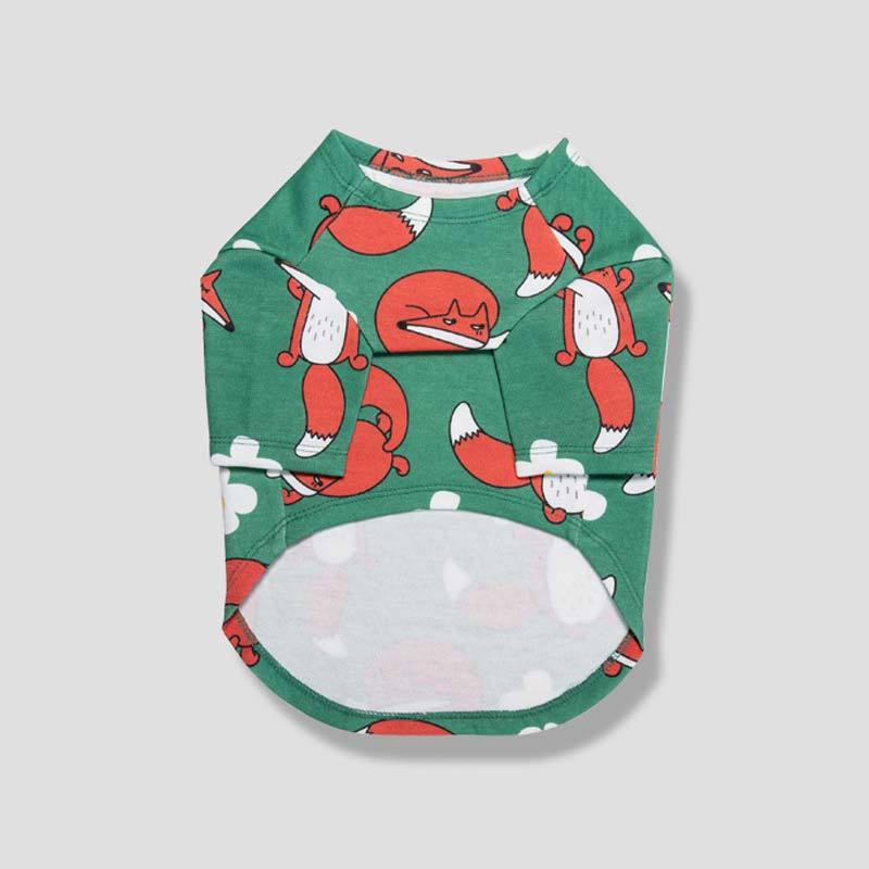 andblank Captain Fox Short Sleeve Shirt - Emerald Green - CreatureLand