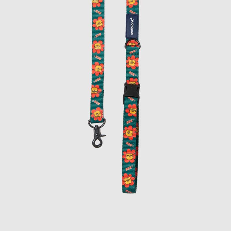 andblank Flower Lion Pet Leash - Green - CreatureLand