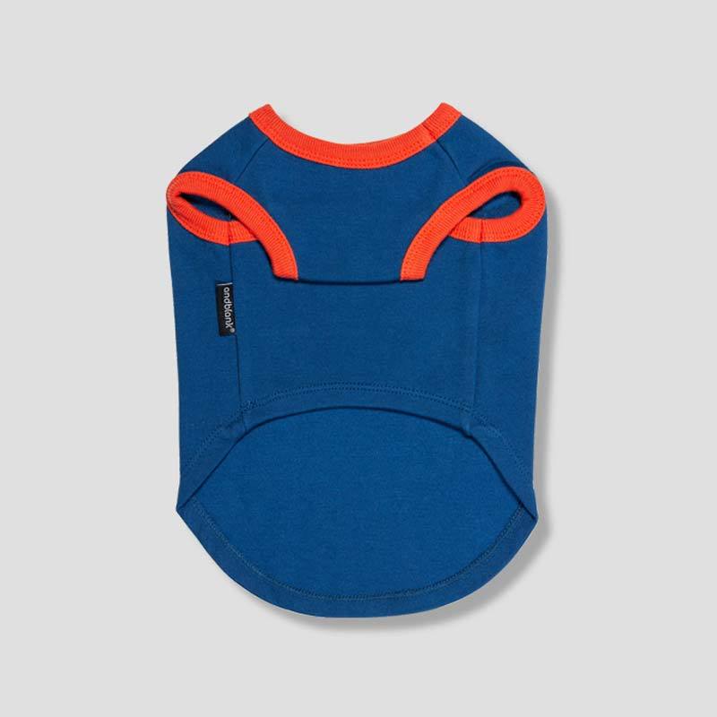 andblank Flower Lion Sleeveless Shirt - Navy - CreatureLand