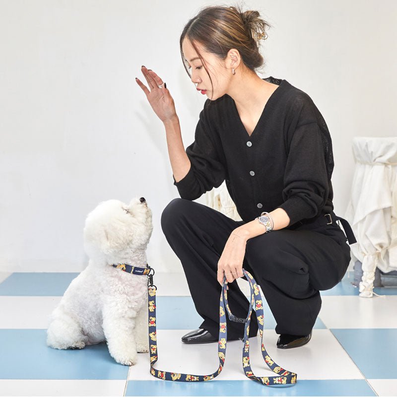 andblank Joy Bear Pet Leash - Midnight Blue - CreatureLand