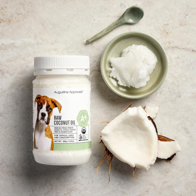 Augustine Approved Certified Organic Raw Coconut Oil For Dogs and Cats - 280g - CreatureLand