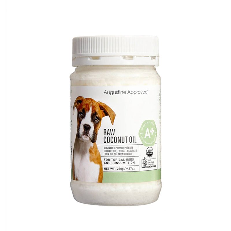 Augustine Approved Certified Organic Raw Coconut Oil For Dogs and Cats - 280g - CreatureLand
