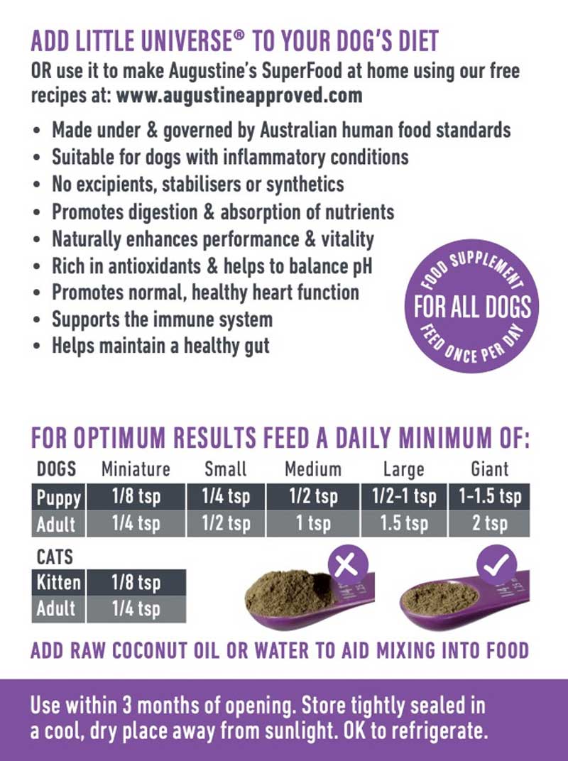 Augustine Approved Little Universe (Organic Mushroom) For Dogs & Cats - CreatureLand