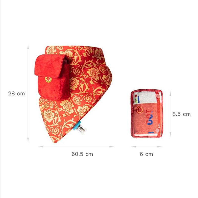 BARK Pocket Money Dog Toy with Bandana - CreatureLand