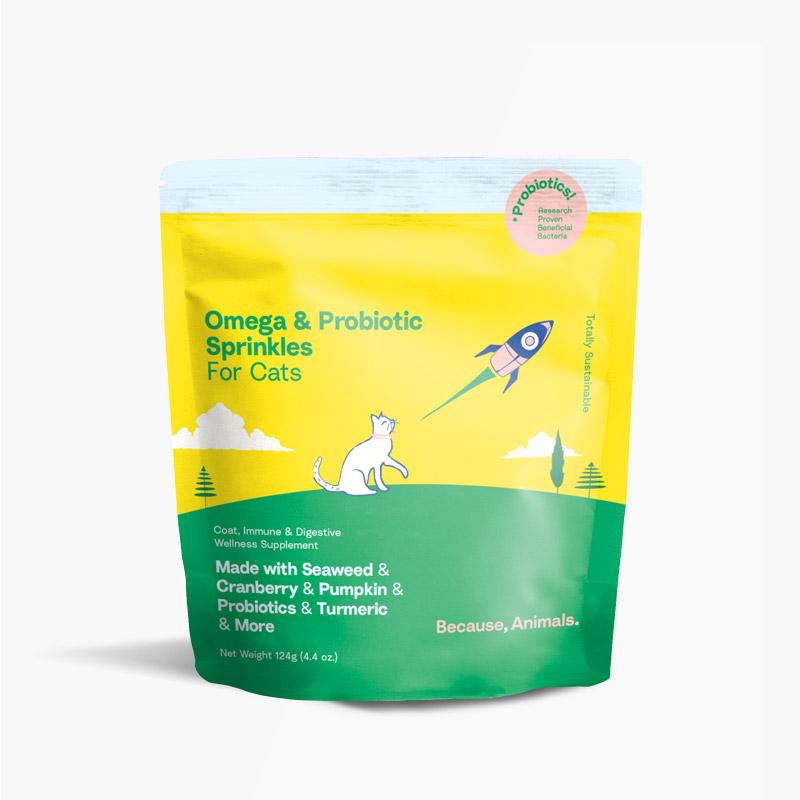 Because Animals Omega & Probiotic Sprinkles Supplement for Cats - CreatureLand