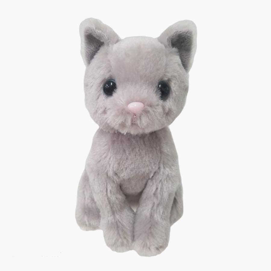 Grey plush clearance cat