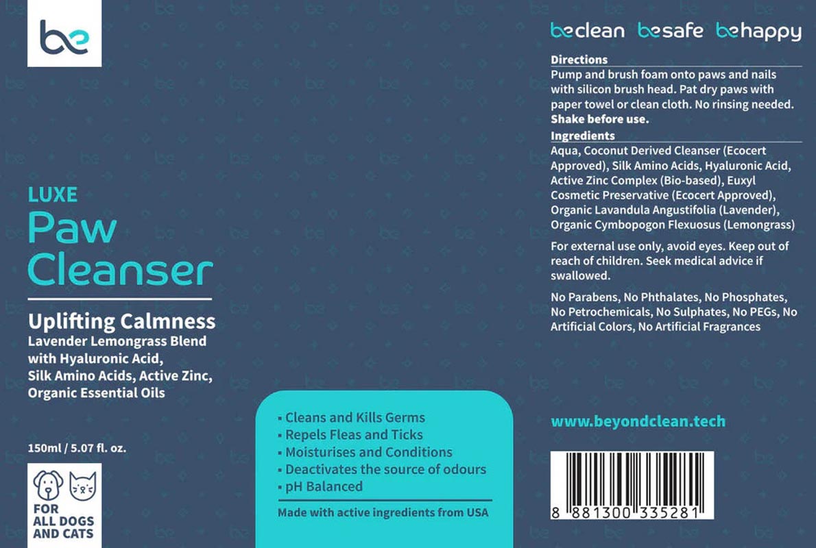 Beyond Clean LUXE Rinse-Free Paw Cleanser For Dogs & Cats - CreatureLand