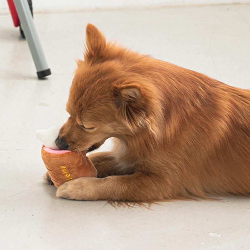 Bite Me Barbecue Meat Dog Toy - CreatureLand