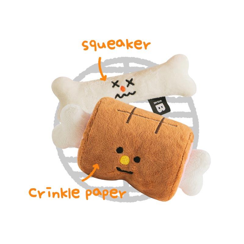 Bite Me Barbecue Meat Dog Toy - CreatureLand