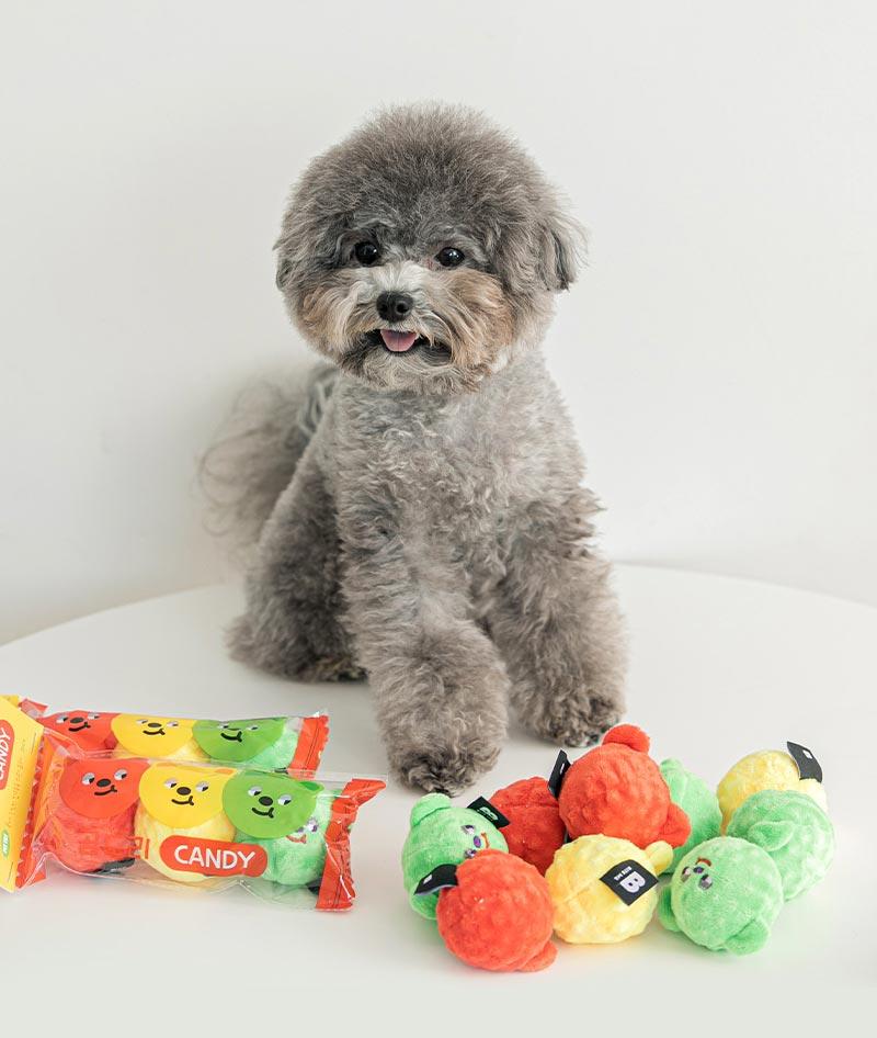 Bite Me Beardori Candy Ball Dog Toy (Set of 3) - CreatureLand