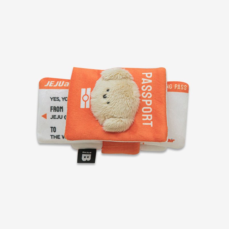 Bite Me Bite Me x Jeju Air | Passport and Boarding Pass Nose Work Toy - CreatureLand