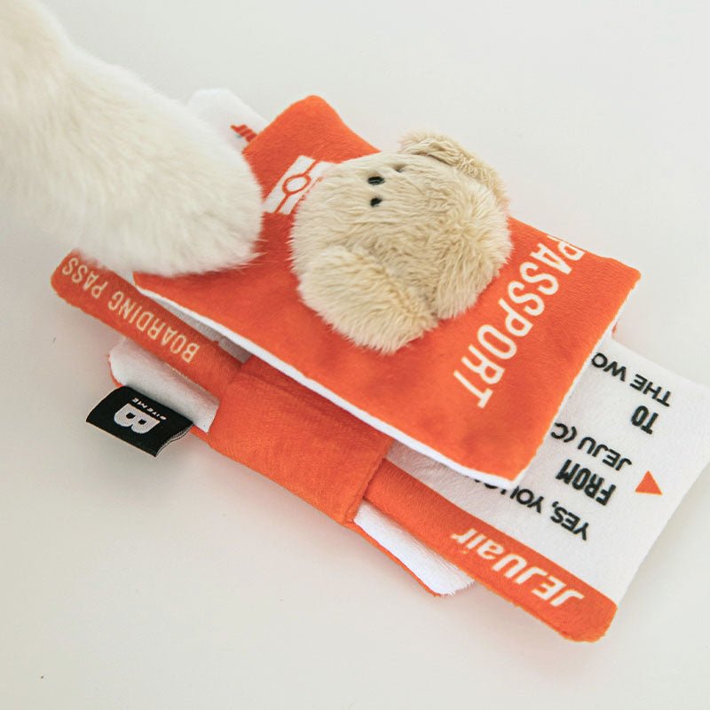 Bite Me Bite Me x Jeju Air | Passport and Boarding Pass Nose Work Toy - CreatureLand