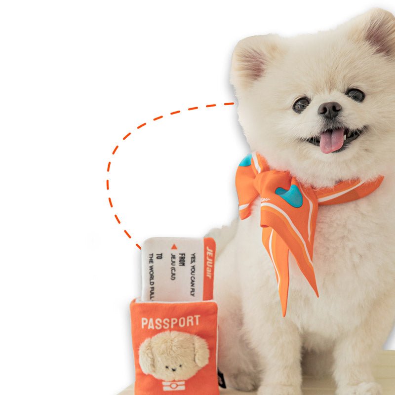 Bite Me Bite Me x Jeju Air | Passport and Boarding Pass Nose Work Toy - CreatureLand