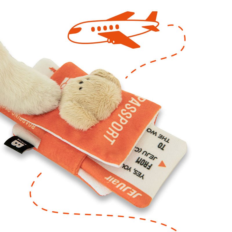 Bite Me Bite Me x Jeju Air | Passport and Boarding Pass Nose Work Toy - CreatureLand