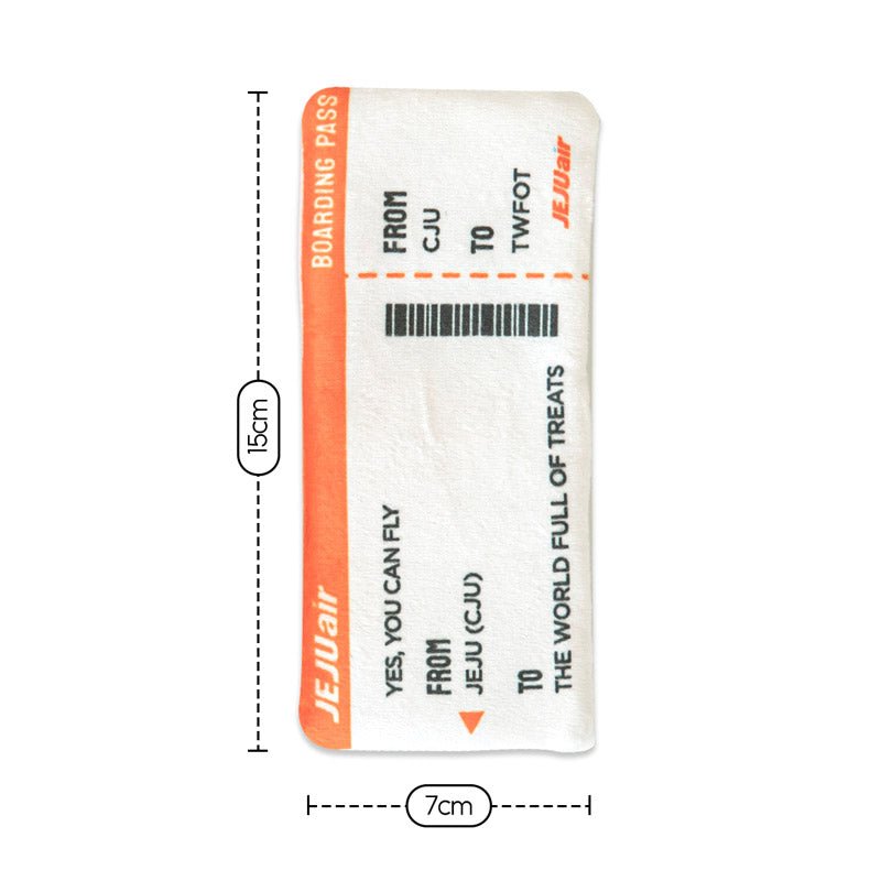 Bite Me Bite Me x Jeju Air | Passport and Boarding Pass Nose Work Toy - CreatureLand