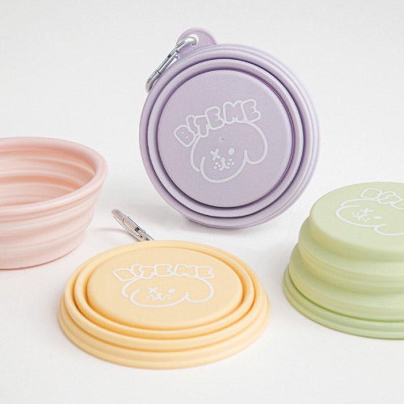 Bite Me Collapsible Travel Bowl | Pastel - CreatureLand