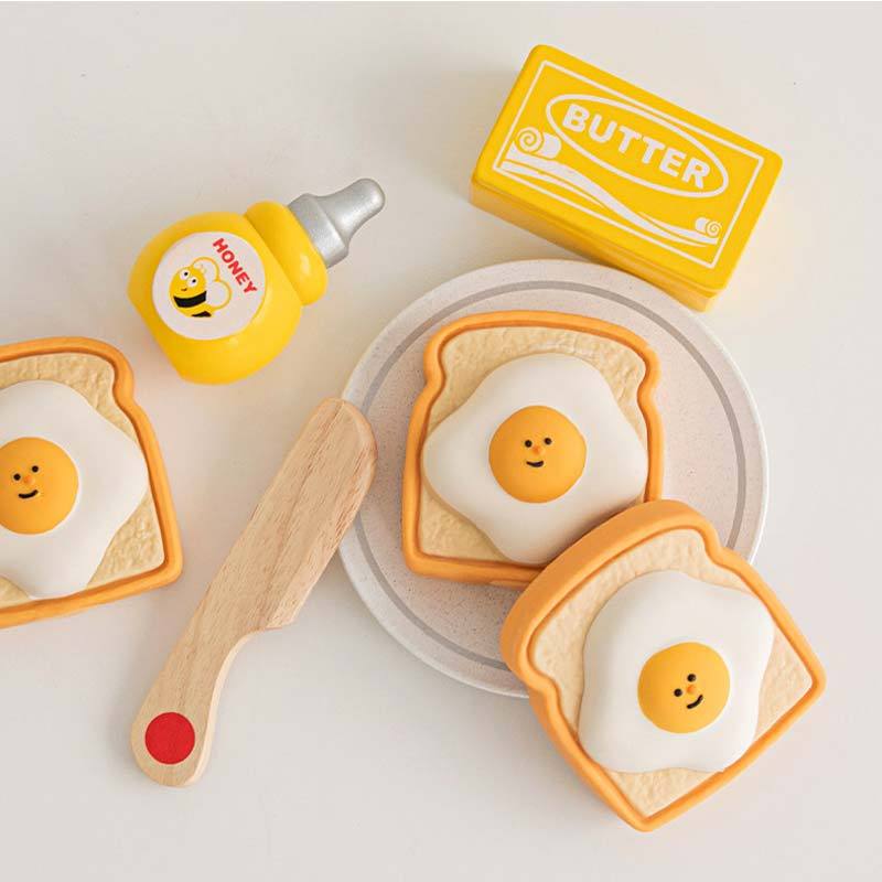 Bite Me Egg Toast Latex Dog Toy - CreatureLand