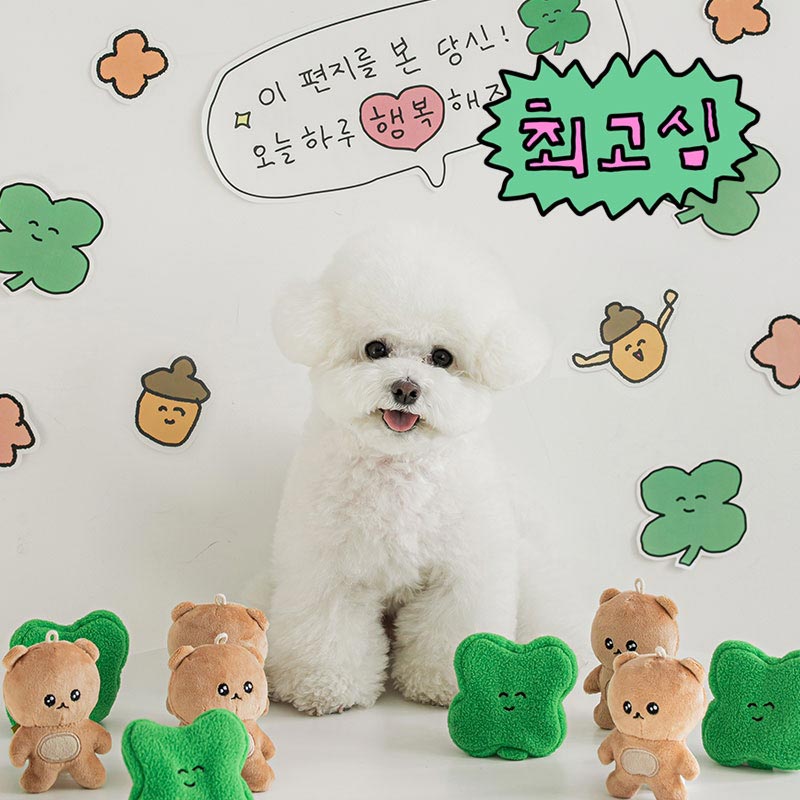 Bite Me Four-Leaf Squirrel Nosework Dog Toy - CreatureLand