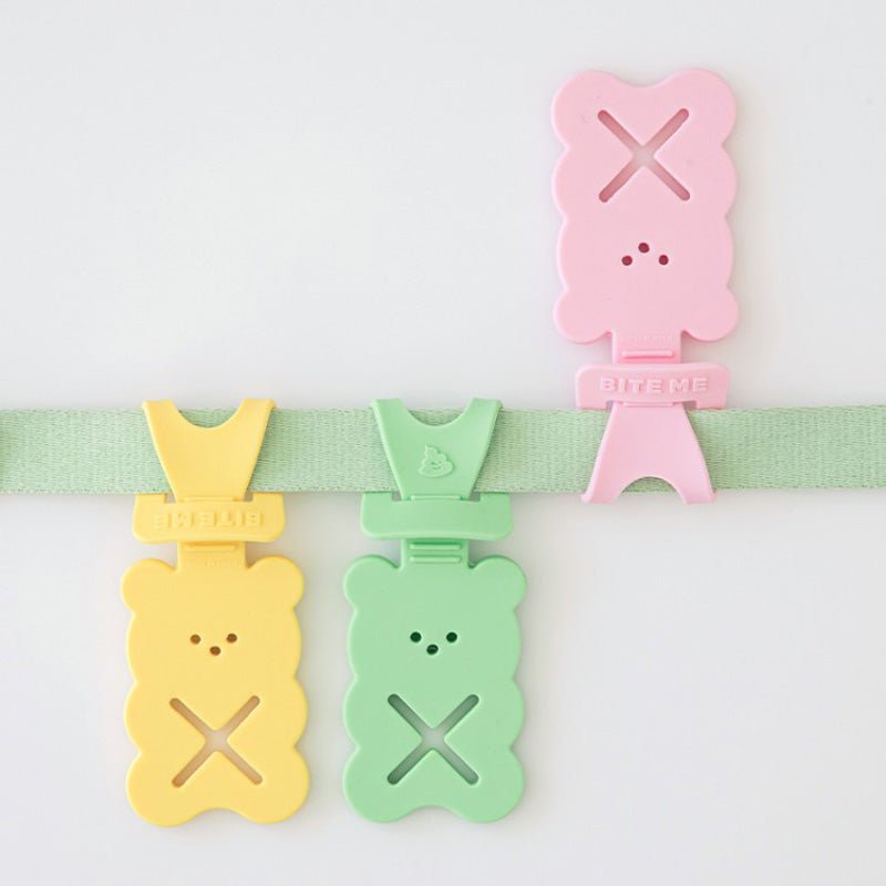 Bite Me Jelly Bear Oops Clip Poop Bag Holder ( 3 Colours ) - CreatureLand