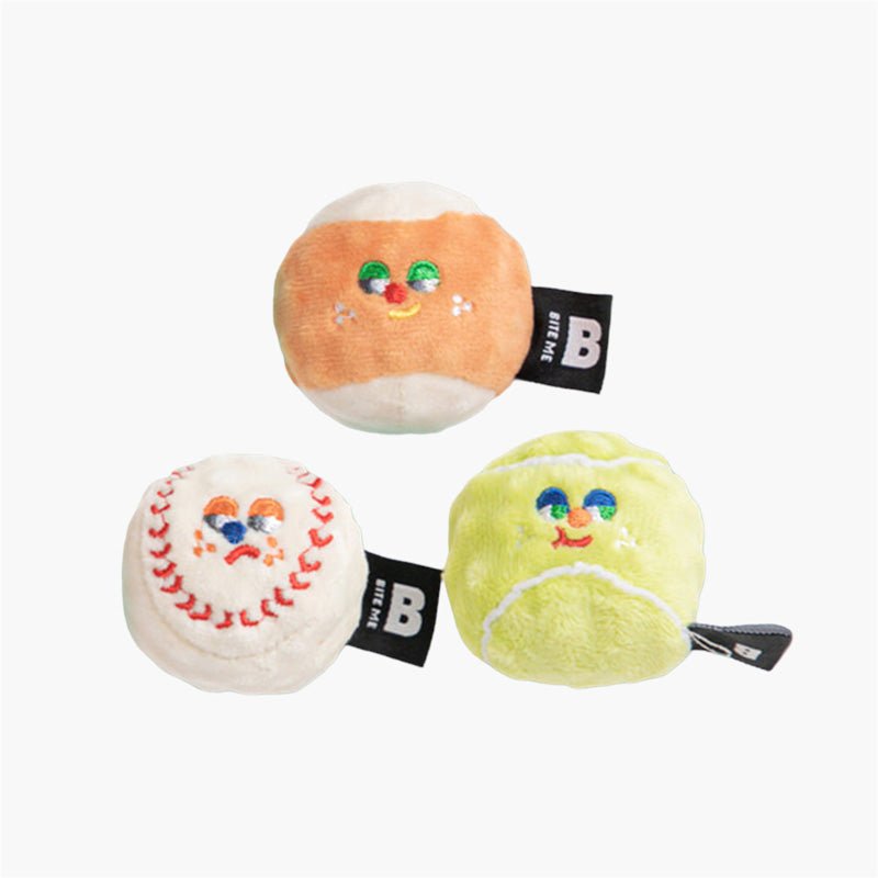 Bite Me Mini Sport Balls Dog Toy (Set of 3) - CreatureLand