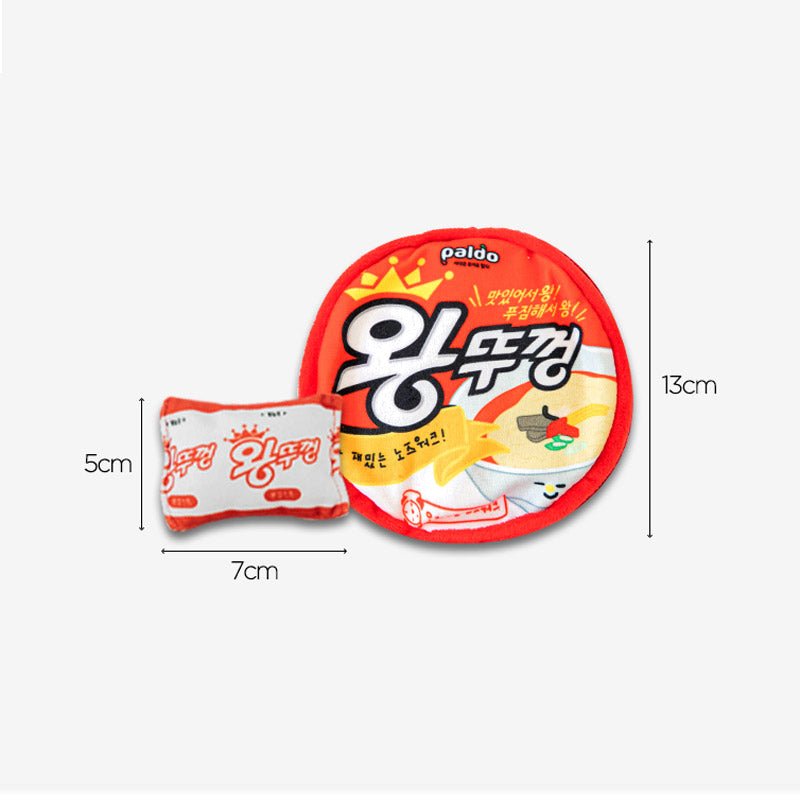 Bite Me Paldo x Bite Me | King Lid Ramen Cup Noodle Nose Work Dog Toy - CreatureLand