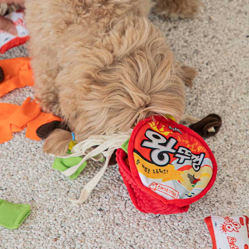 Bite Me Paldo x Bite Me | King Lid Ramen Cup Noodle Nose Work Dog Toy - CreatureLand