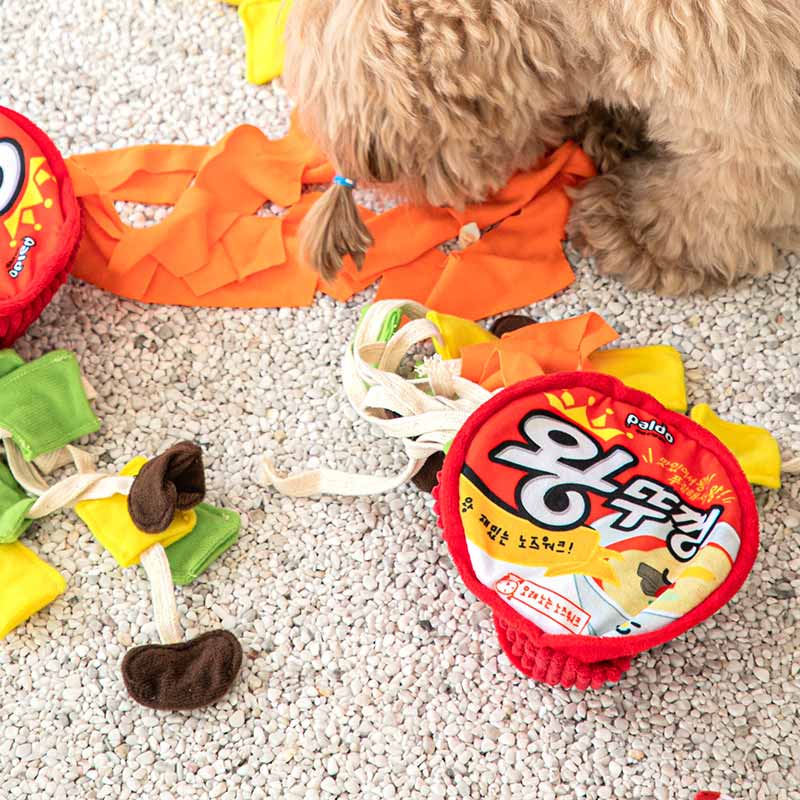 Bite Me Paldo x Bite Me | King Lid Ramen Cup Noodle Nose Work Dog Toy - CreatureLand